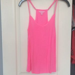 Vibrant pink tank top